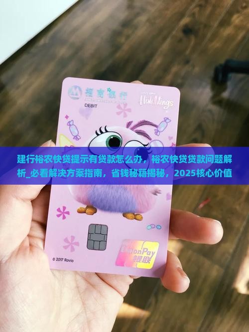 建行裕农快贷提示有贷款怎么办