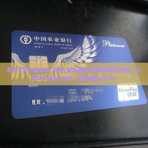 怎么干好小额贷款