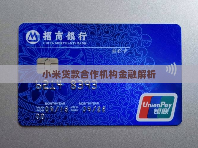 小米贷款里的合作机构