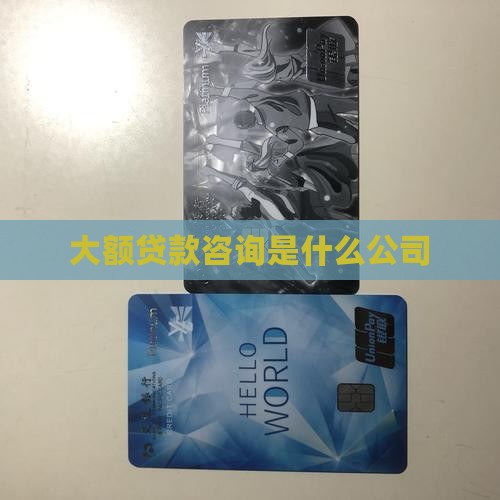 大额贷款咨询是什么公司