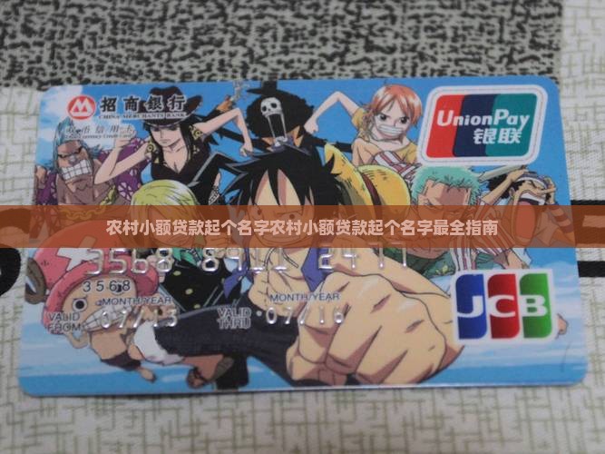 农村小额贷款起个名字