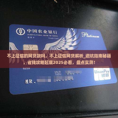 不上征信的网贷款吗