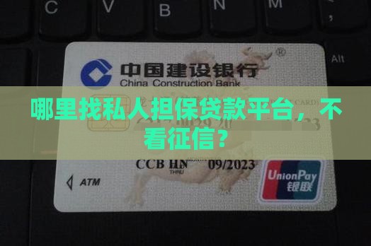 怎么找私人担保贷款平台