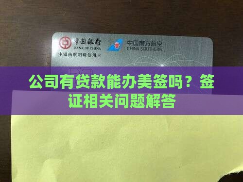 公司有贷款能办美签吗