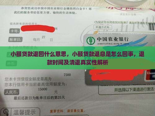 小额贷款退回什么意思