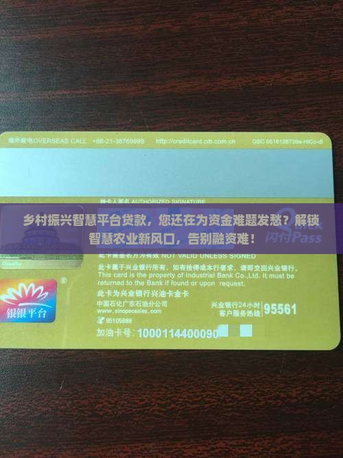 乡村振兴智慧平台贷款