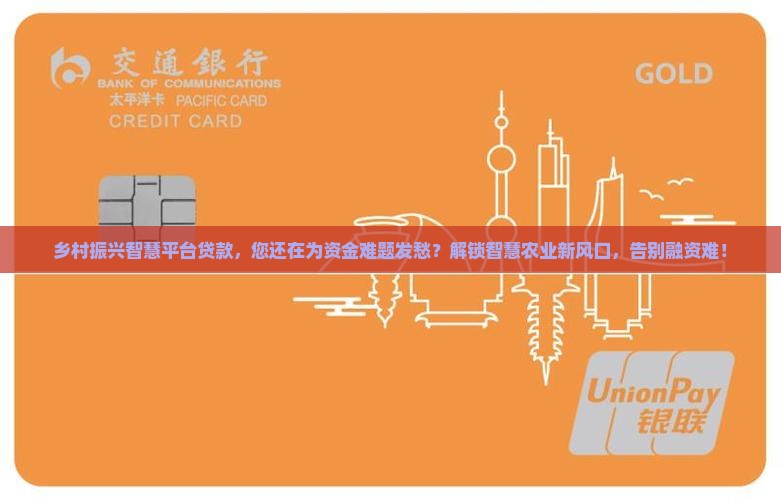 乡村振兴智慧平台贷款