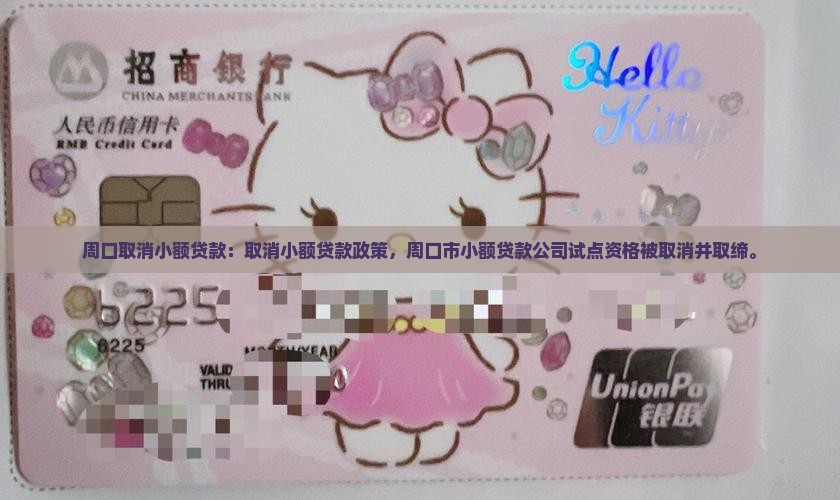 周口取消小额贷款
