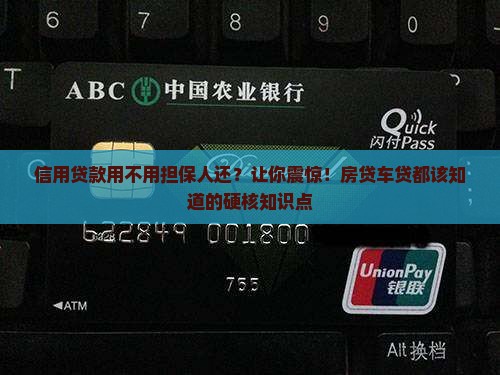 信用贷款用不用担保人还