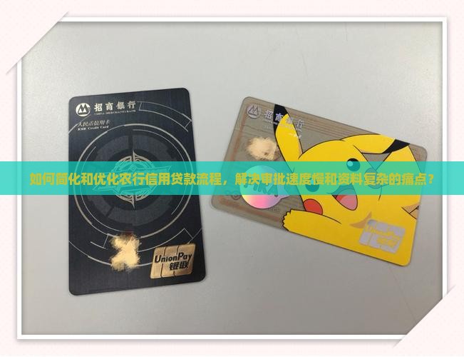 如何简化和优化农行信用贷款流程，解决审批速度慢和资料复杂的痛点？