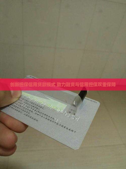 创新担保信用贷款模式 助力融资与信用担保双重保障