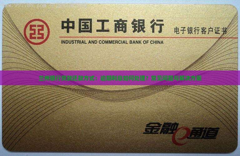 兰州银行贷款还款方式：逾期利息如何处理？常见问题与解决方案