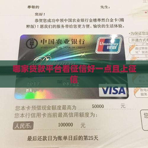 哪家贷款平台看征信好一点且上征信