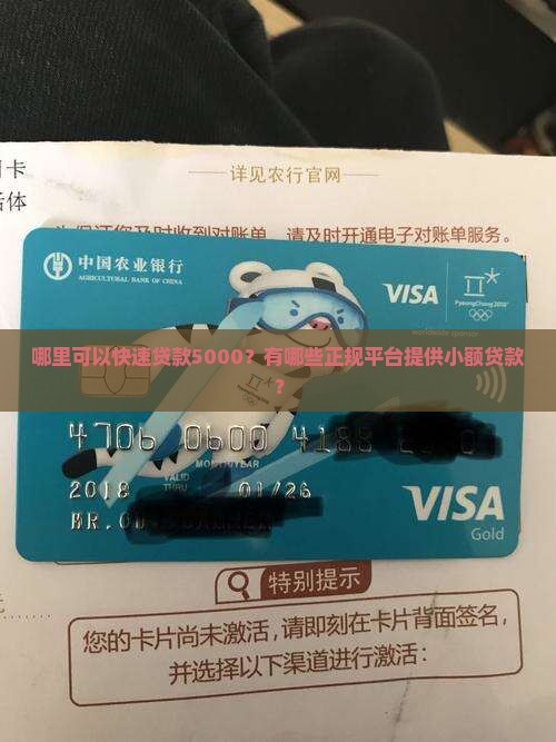 哪里可以快速贷款5000？有哪些正规平台提供小额贷款？