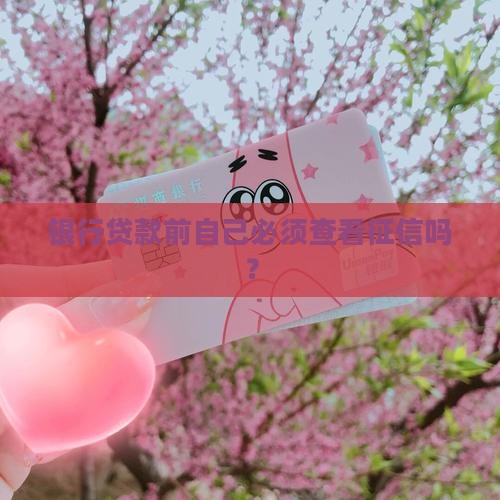 银行贷款前自己必须查看征信吗？