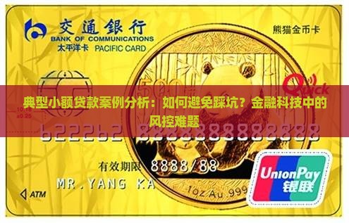 典型小额贷款案例分析：如何避免踩坑？金融科技中的风控难题