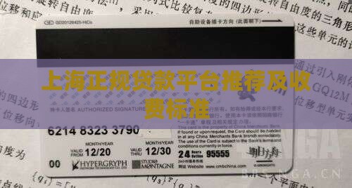 上海正规贷款平台推荐及收费标准