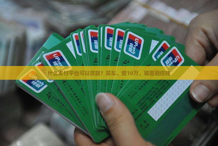 什么支付平台可以贷款？买车、借10万、哪里能借钱
