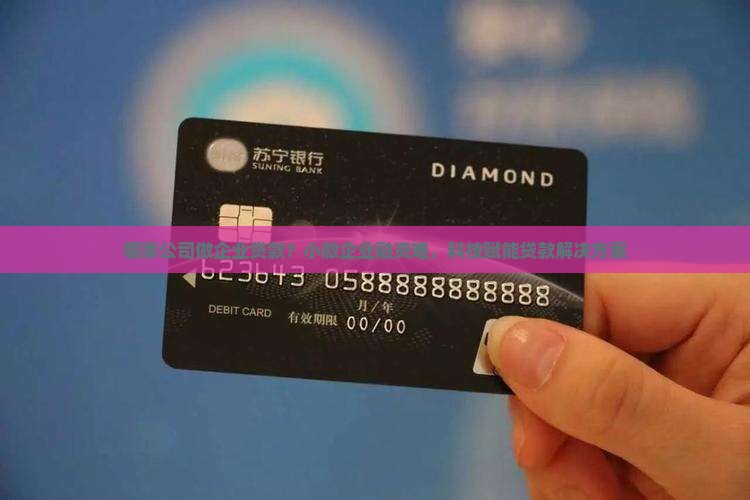 哪家公司做企业贷款？小微企业融资难，科技赋能贷款解决方案