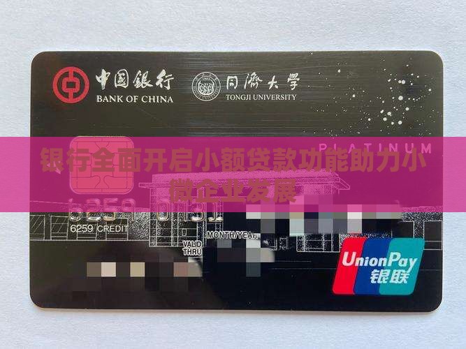 银行全面开启小额贷款功能助力小微企业发展