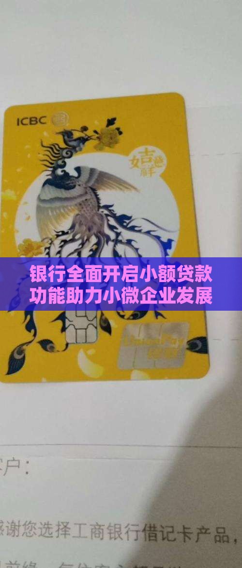 银行全面开启小额贷款功能助力小微企业发展