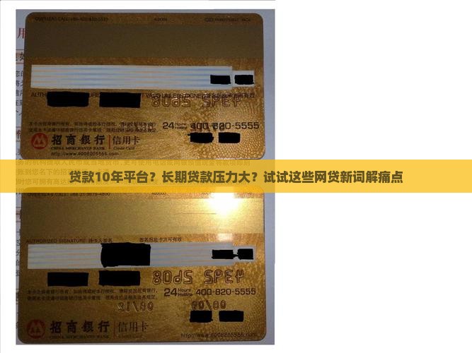 贷款10年平台？长期贷款压力大？试试这些网贷新词解痛点