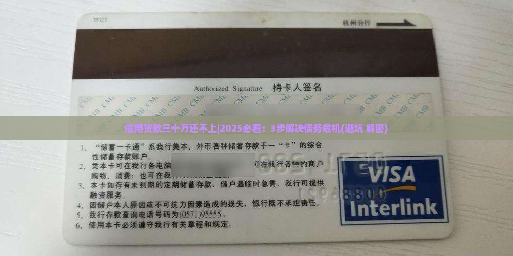 信用贷款三十万还不上