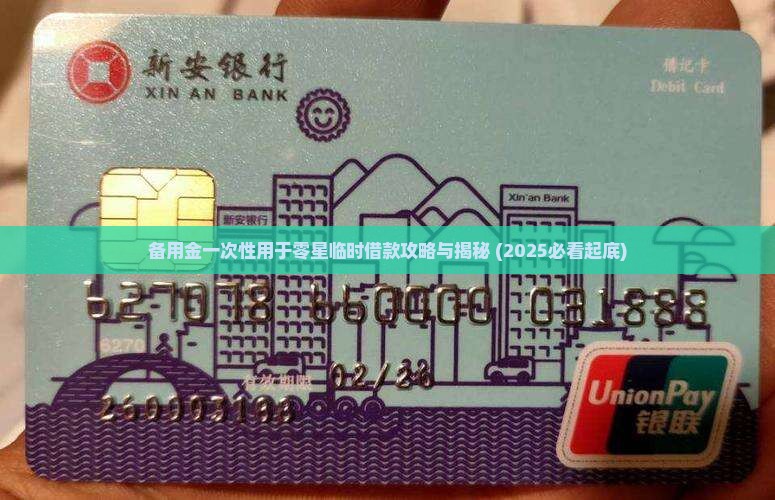 临时贷款备用金