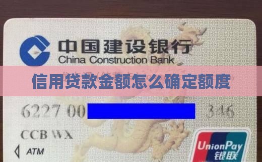 信用贷款金额怎么确定的