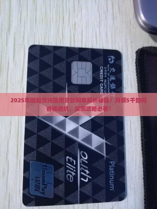 微粒贷纯信用贷款利率