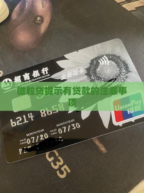微粒贷提示有贷款