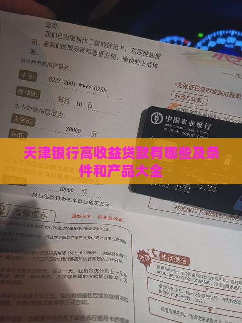 天津银行高收益贷款