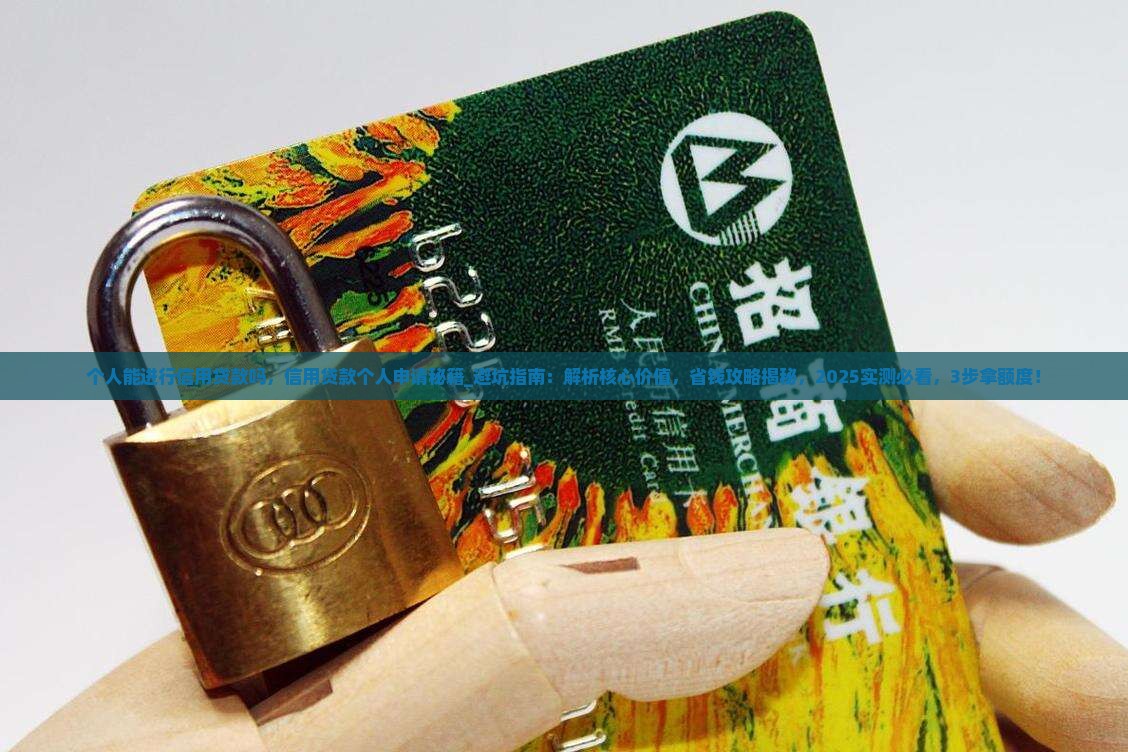 个人能进行信用贷款吗 个人能进行信用贷款吗