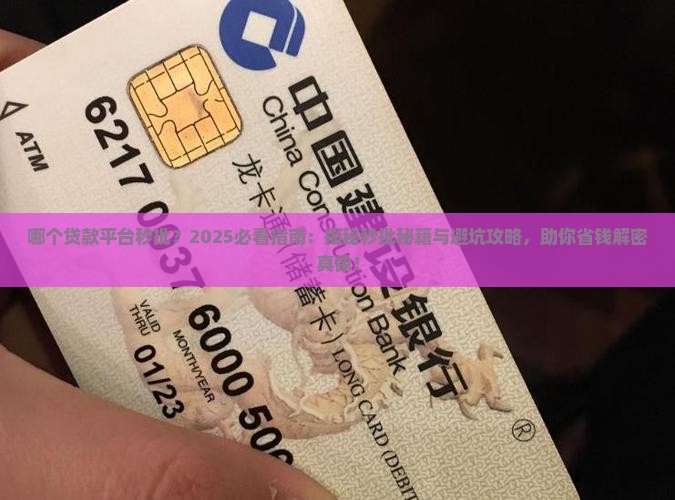 哪个贷款平台秒批