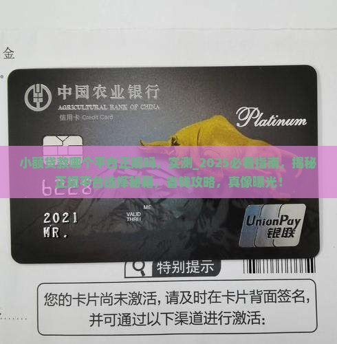 小额贷款哪个平台正规吗