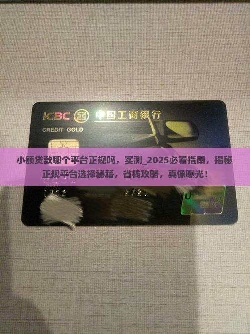 小额贷款哪个平台正规吗