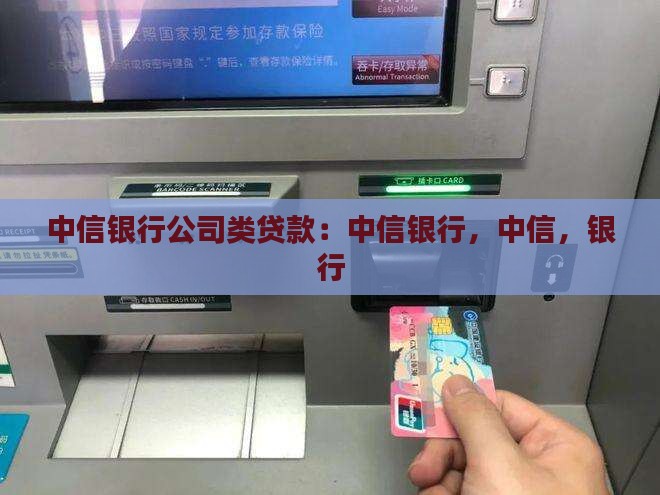 中信银行公司类贷款