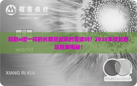和融e借一样的长期贷款