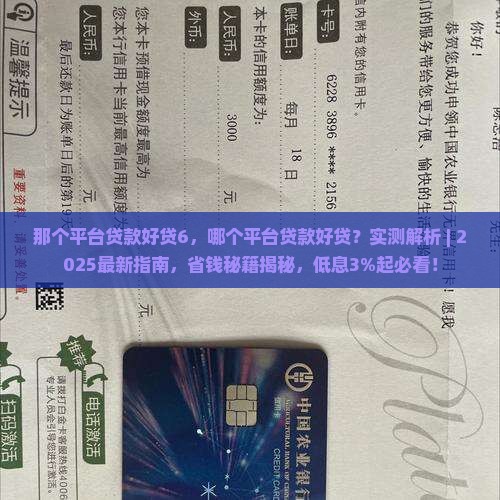 那个平台贷款好贷6 那个平台贷款好贷6