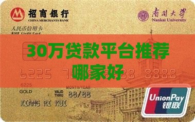 30万的贷款平台哪个好