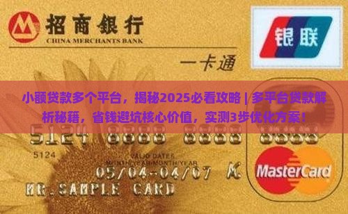 小额贷款多个平台