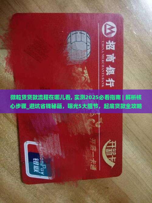 微粒贷贷款流程在哪儿看