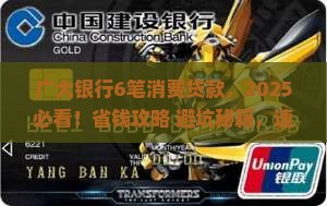 广大银行6笔消费贷款