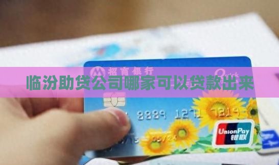 临汾助贷公司哪家可以贷款出来