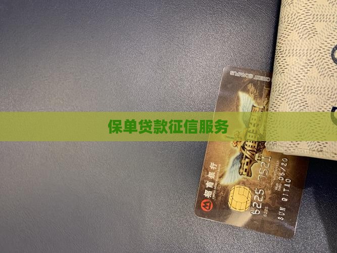 保单抵押贷款征信