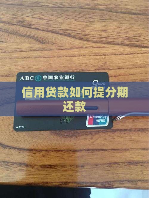 信用贷款如何提分期还款