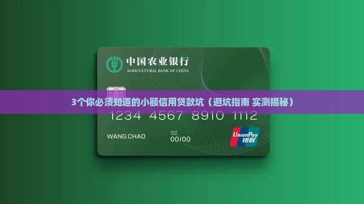 小额信用贷款劣势是什么