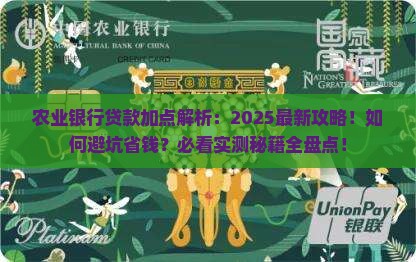 农业银行贷款加点是多少