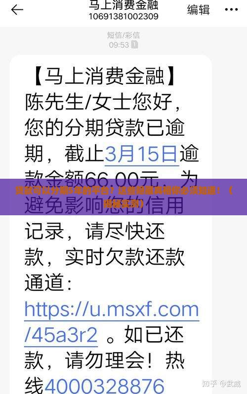 贷款可以分期5年的平台