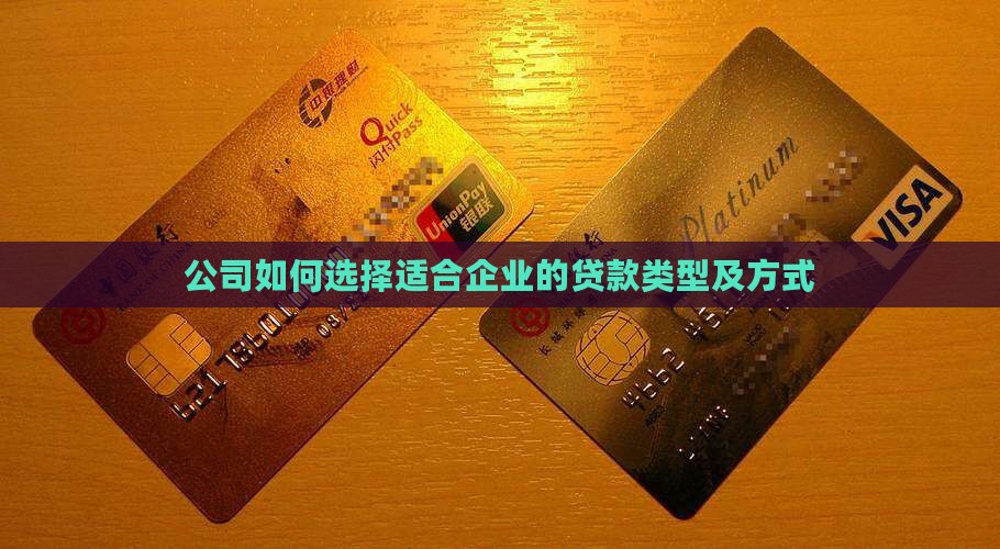 公司如何选择贷款类型